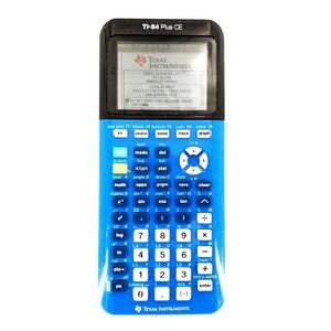 Texas Instruments TI-84 Plus CE Graphing Calculator Blue No Cover Tested & Works